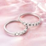 Carry Their Names Close – Custom Stacking Initial Rings – A Cherished Token for Loved Ones - Image 4