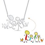 Carry Their Heartfelt Doodles – Sterling Silver Children's Art Necklace – A Cherished Keepsake for Moms and Grandmothers - Image 2
