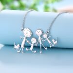Carry Their Heartfelt Doodles – Sterling Silver Children's Art Necklace – A Cherished Keepsake for Moms and Grandmothers - Image 3