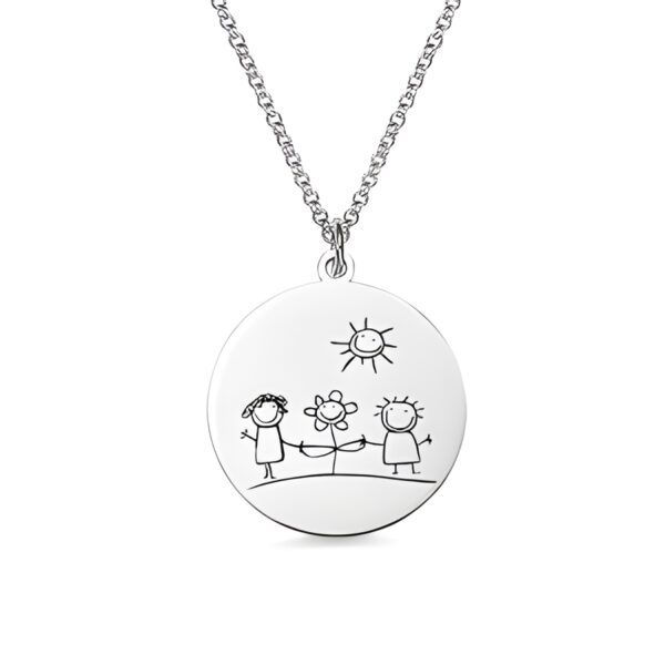 Child's imagination necklace in sterling silver