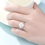 Embrace Her Story – Round Monogram Ring in Sterling Silver – A Cherished Keepsake for Her Special Moments - Image 4