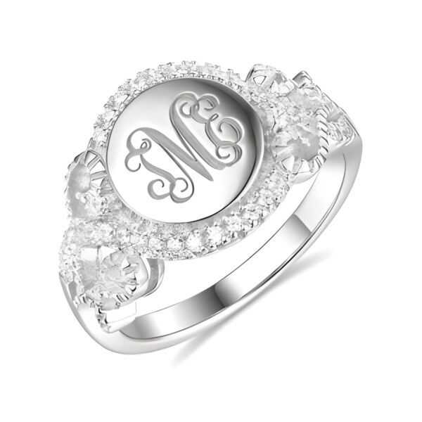 Personalized monogram ring for her special moments