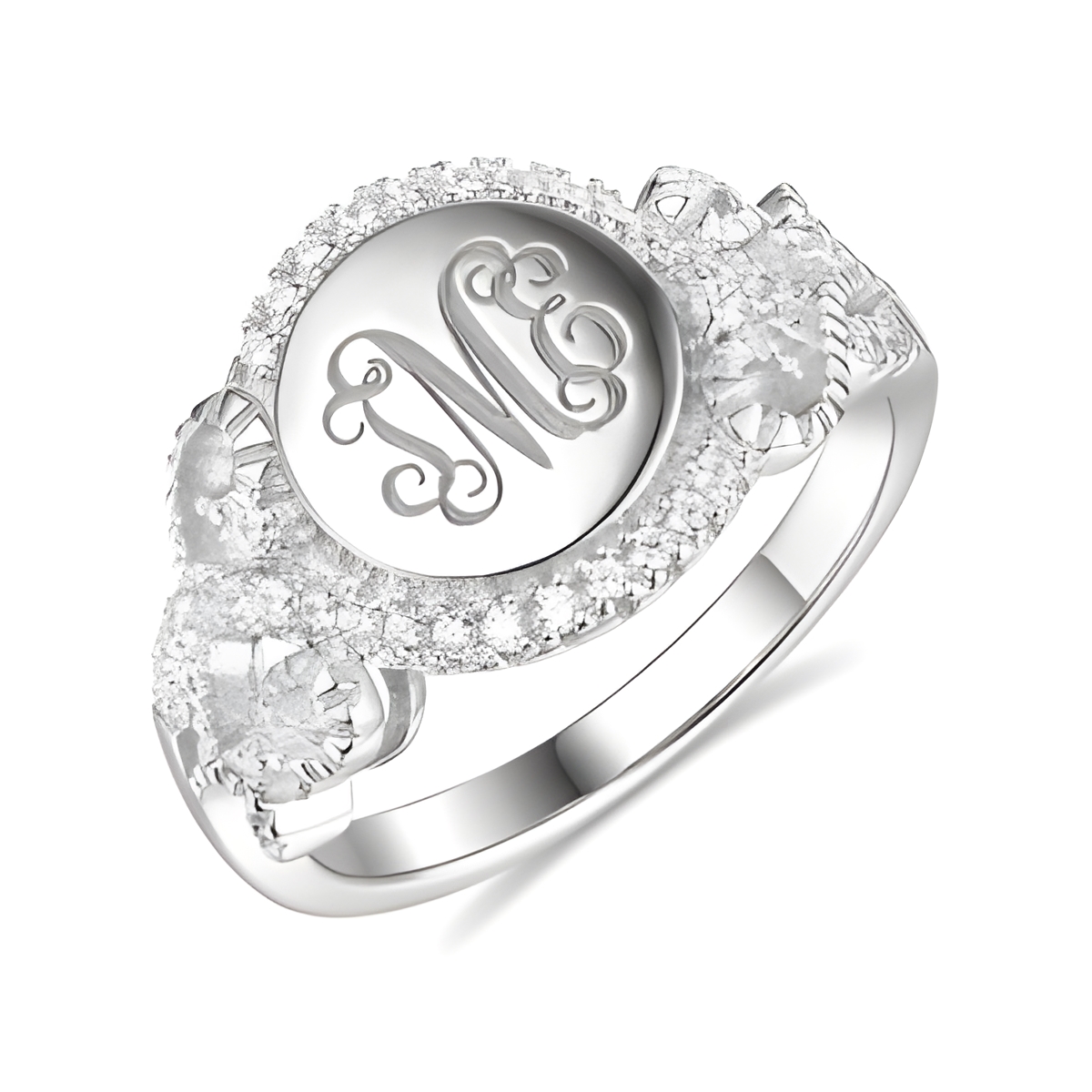 Personalized monogram ring for her special moments