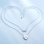Embrace Eternal Bonds – Double-Layered Infinity Necklace with Monogram – A Cherished Keepsake for Loved Ones - Image 3