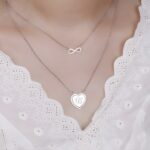 Embrace Eternal Bonds – Double-Layered Infinity Necklace with Monogram – A Cherished Keepsake for Loved Ones - Image 4