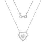 Personalized infinity necklace with monogram for loved ones