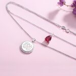 Embrace Your Story – Two-Layer Initial & Birthstone Necklace – A Timeless Treasure for Loved Ones - Image 3