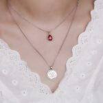 Embrace Your Story – Two-Layer Initial & Birthstone Necklace – A Timeless Treasure for Loved Ones - Image 4