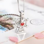 Embrace Endless Joy – Ferris Wheel Love Necklace with Pearl Accent – For Her Most Cherished Moments - Image 2