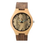 Custom photo bamboo wood watch for timeless moments