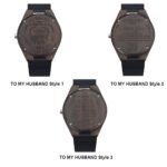 Carry Your Love in Time – Handcrafted Ebony Watch for Him – A Timeless Tribute to Your Husband - Image 4