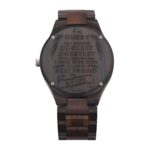 Carry Your Love in Time – Handcrafted Ebony Watch for Him – A Timeless Tribute to Your Husband - Image 7