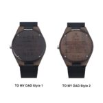 Timeless Tribute – Ebony and Leather Watch – For the Dad Who Holds Every Moment Close - Image 4