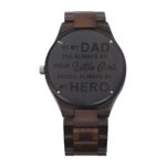 Timeless Tribute – Ebony and Leather Watch – For the Dad Who Holds Every Moment Close - Image 5