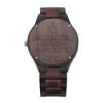 Timeless Tribute – Ebony and Leather Watch – For the Dad Who Holds Every Moment Close - Image 6