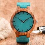 Bamboo leather watch for men embracing nature's elegance