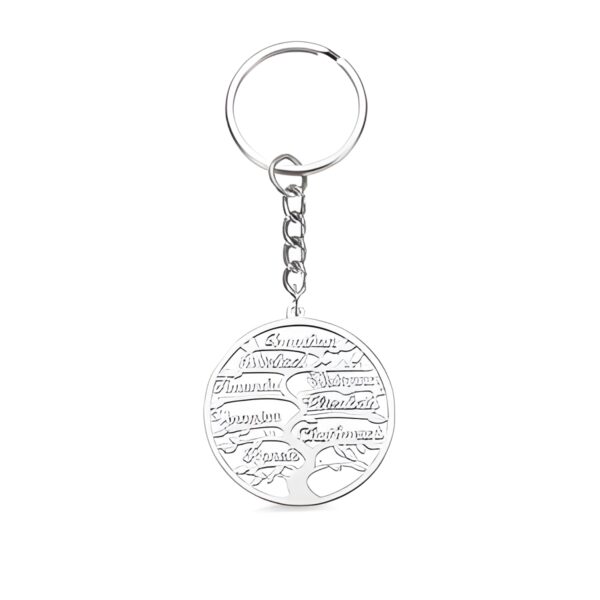Family Tree of Life Keychain celebrating family bonds