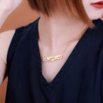 Embrace Your Story – Double Plate Name Necklace with Heart Accent – A Cherished Token for Loved Ones - Image 4