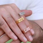 Carry Your Story – Block Initial Ring – A Bold Statement for Every Unique Soul - Image 4
