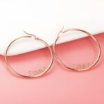 Embrace Your Story – Custom Name Hoop Earrings – A Timeless Treasure for Her - Image 4