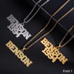 Carry Your Story Close – Custom Hip Hop Name Necklace for Him – A Bold Tribute for Brothers, Husbands & Grooms - Image 3