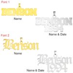 Carry Your Story Close – Custom Hip Hop Name Necklace for Him – A Bold Tribute for Brothers, Husbands & Grooms - Image 9