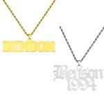 Custom hip hop name necklace for him