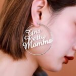 Embrace Your Story – Custom Name Hoop Earrings – A Cherished Gift for Her - Image 5