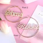 Embrace Your Identity – Custom Name Hoop Earrings – A Cherished Keepsake for Every Story - Image 2