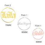 Custom name hoop earrings celebrating your identity