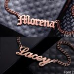 Carry Your Story Close – Custom Name Plate Necklace with Elegant Cuban Chain – A Timeless Treasure for Loved Ones - Image 3