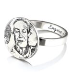Carry Your Cherished Moments – Engraved Memory Ring with Photo – A Loving Tribute for Family and Friends - Image 4
