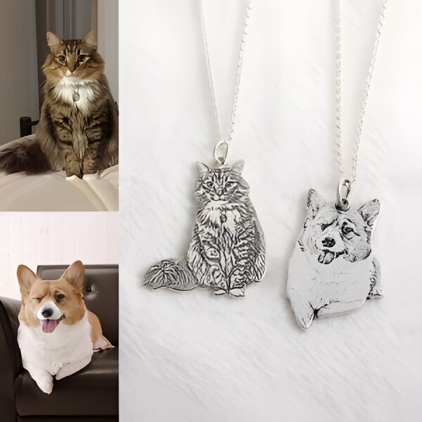 Custom pet memorial necklace honoring cherished companions
