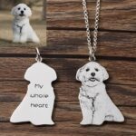 Carry Their Spirit Close – Custom Silhouette Pet Memorial Necklace – A Loving Tribute for Cherished Companions - Image 2