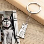 Carry Their Love Close – Engraved Silver Pet Photo Keychain – For Cherished Memories and Animal Lovers - Image 3