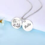 Carry Their Spirit Close – Engraved Sterling Silver Pet Photo Necklace – For Cherished Pet Lovers - Image 2