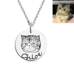 Carry Their Spirit Close – Engraved Sterling Silver Pet Photo Necklace – A Tender Tribute for Cherished Companions - Image 2