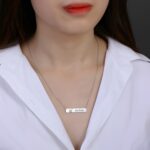 Hold Your Beloved Close – Engraved Sterling Silver Pet Photo Bar Necklace – For Cherished Pet Lovers - Image 6