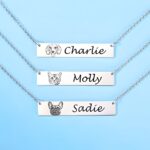 Engraved pet photo necklace for cherished pet lovers