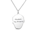 Carry Their Spirit Close – Sterling Silver Pet Photo Necklace with Birthstone Accent – For Cherished Pet Lovers - Image 2