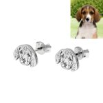 Pet photo stud earrings for heartfelt connections
