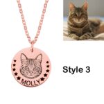 Carry Their Spirit Close – Custom Pet Head Portrait Necklace – A Loving Tribute for Cherished Companions - Image 4