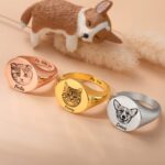Carry Your Pet's Spirit Close – Custom Pet Portrait Signet Ring – For Cherished Dog & Cat Moms - Image 4