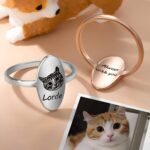 Carry Your Pet's Spirit Close – Custom Pet Portrait Signet Ring – For Cherished Dog & Cat Moms - Image 5