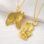 Carry Their Spirit Close – Custom Horse Portrait Necklace – For Cherished Horse Lovers - Image 4