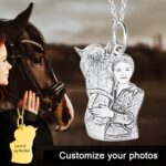 Carry Their Spirit Close – Custom Horse Portrait Necklace – For Cherished Horse Lovers - Image 6