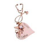 Embrace New Beginnings – Heart & Stethoscope Nursing Pin – For Celebrating Nursing Milestones - Image 3