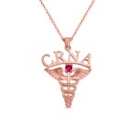 Honor the Healing Journey – Birthstone Medical Necklace – For Nurses & Doctors Celebrating Their Calling - Image 3