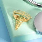 Honor Their Journey – Medical Graduation Name Pin with Birthstone – For Proud Healers and New Professionals - Image 3