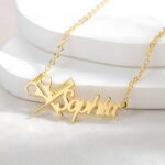 Celebrate Your Craft – Custom Hairdresser Name Necklace with Scissors & Comb – For Hairstylists and Barbers Who Shine - Image 3